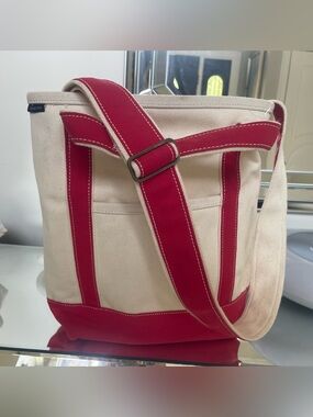 Iconic Lands End 5 pocket canvas tote